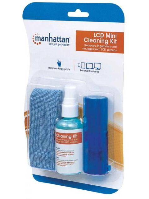 MANHATTAN KIT DE LIMPIEZA PARA PC Y PANTALLA - INCLUYE SOLUCION DE LIMPIEZA BROCHA PANO DE MICROFIBRA Y BOLSA PARA GUARDAR - Imagen 3
