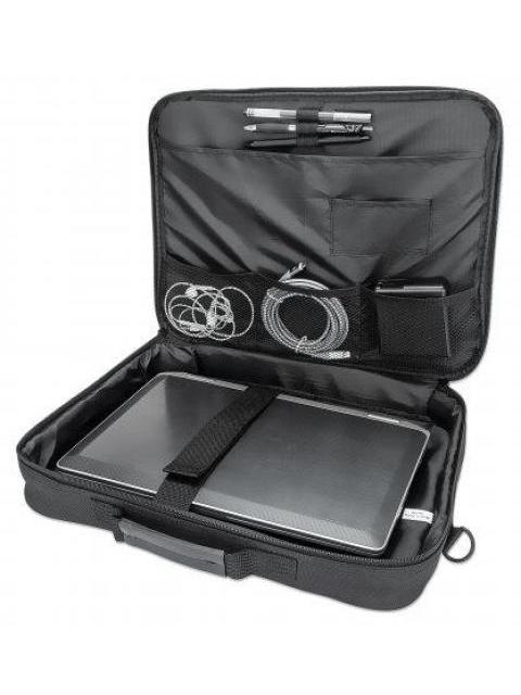 MANHATTAN MALETIN DE POLIESTER CAMBRIDGE CLAMSHELL PARA LAPTOP 15.6 NEGRO - Imagen 6