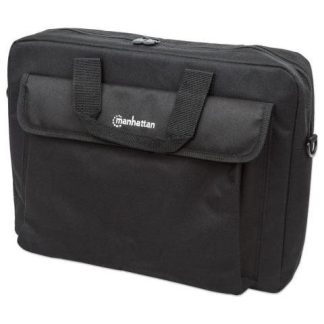 MANHATTAN MALETIN DE POLIESTER LONDON 15.4 NEGRO