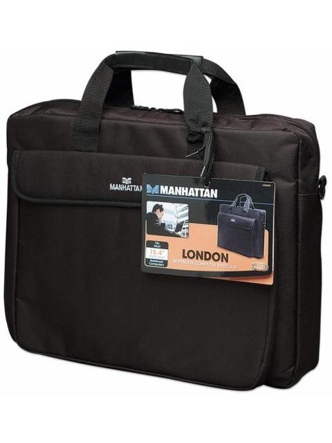 MANHATTAN MALETIN DE POLIESTER LONDON 15.4 NEGRO - Imagen 4