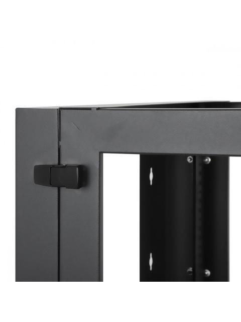 MANHATTAN RACK ABIERTO 19 PARA MONTAJE EN PARED HASTA 40KG 6U NEGRO - Imagen 2