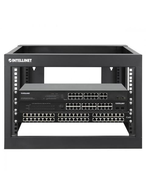 MANHATTAN RACK ABIERTO 19 PARA MONTAJE EN PARED HASTA 40KG 6U NEGRO - Imagen 8