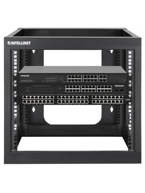 MANHATTAN RACK ABIERTO 19 PARA MONTAJE EN PARED HASTA 40KG 9U NEGRO - Imagen 8