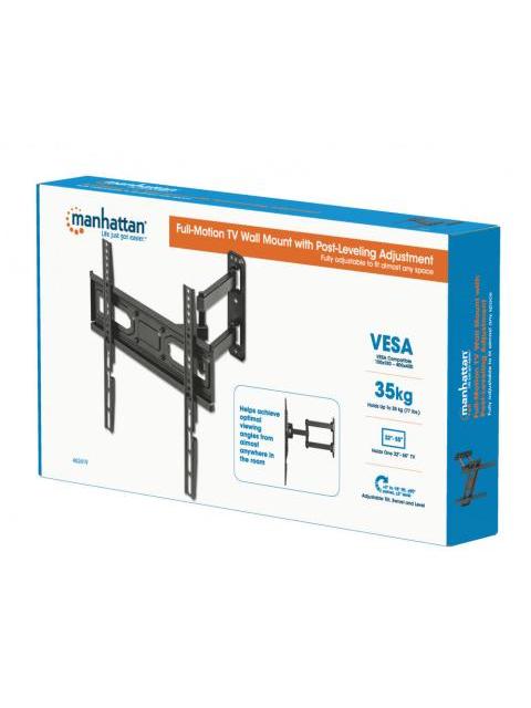 MANHATTAN SOPORTE ARTICULADO 462402 PARA PANTALLA 32 - 40 HASTA 35KG NEGRO - Imagen 8