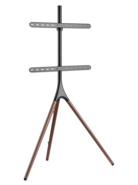 MANHATTAN SOPORTE CON TRIPODE PARA MONITOR 45 - 65 HASTA 32KG AZUL-CAFE - Imagen 2