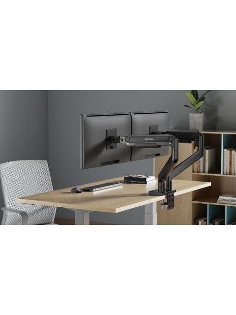 MANHATTAN SOPORTE DE ESCRITORIO PARA 2 MONITORES 17 - 45 HASTA 36.3KG - Imagen 9