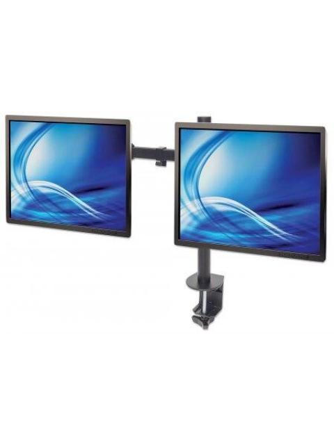 MANHATTAN SOPORTE DE MESA PARA 2 MONITORES 13 - 32 HASTA 16KG NEGRO - Imagen 3