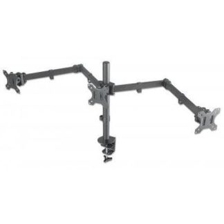 MANHATTAN SOPORTE DE MESA PARA 3 MONITORES 13 - 27 21KG NEGRO