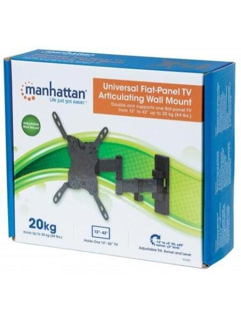 MANHATTAN SOPORTE DE PARED 461405 PARA PANTALLA 13 - 42 HASTA 20KG NEGRO - Imagen 5