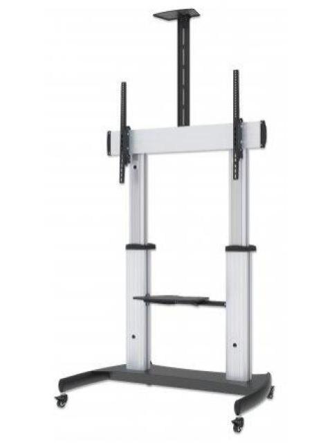 MANHATTAN SOPORTE MOVIL PARA PANTALLA 60 - 100 HASTA 100KG PLATA