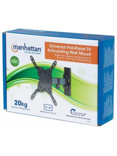 MANHATTAN SOPORTE PARA PANTALLA 13 - 42 HASTA 20KG NEGRO - Imagen 5