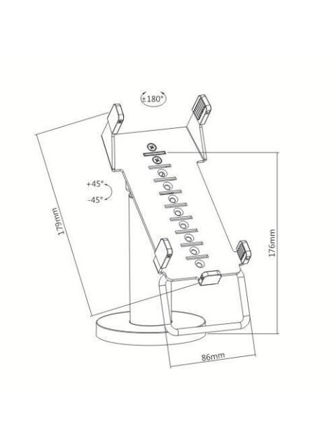 MANHATTAN SOPORTE PARA TERMINAL 462235 COMPATIBLE CON VERIFONE VX 520 NEGRO - Imagen 7