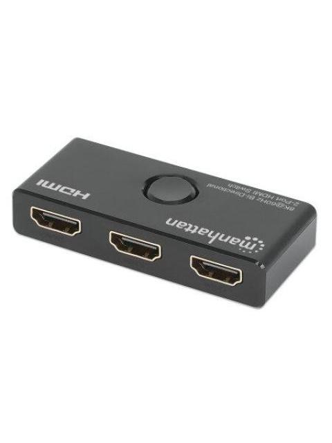 MANHATTAN SWITCH HDMI 207997 3X HDMI HEMBRA NEGRO - Imagen 4