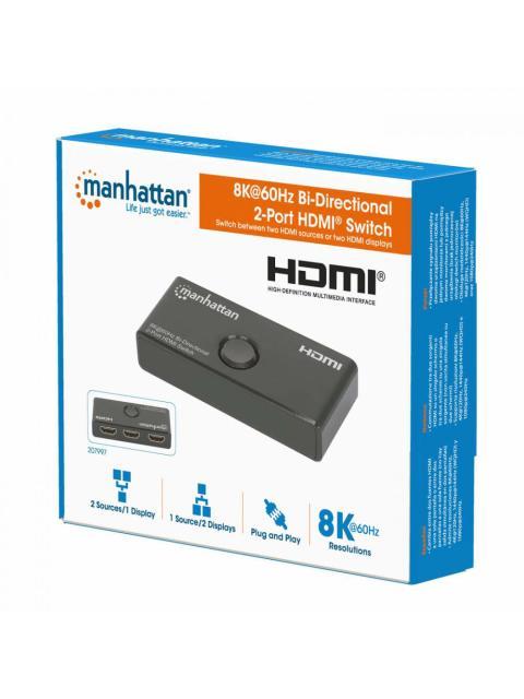 MANHATTAN SWITCH HDMI 207997 3X HDMI HEMBRA NEGRO - Imagen 7