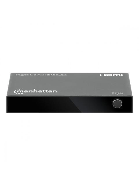 MANHATTAN SWITCH HDMI DE 2 PUERTOS 3X HDMI HEMBRA NEGRO - Imagen 4