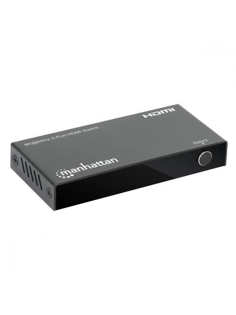 MANHATTAN SWITCH HDMI DE 2 PUERTOS 3X HDMI HEMBRA NEGRO - Imagen 5