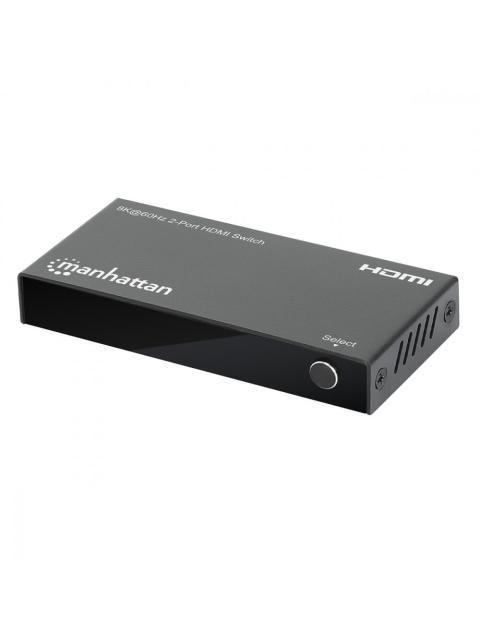 MANHATTAN SWITCH HDMI DE 2 PUERTOS 3X HDMI HEMBRA NEGRO - Imagen 6