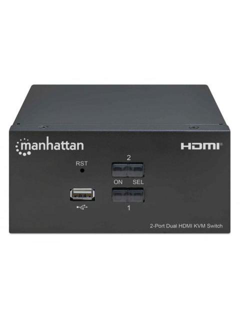 MANHATTAN SWITCH KVM 153522 2X USB 4X HDMI - Imagen 3