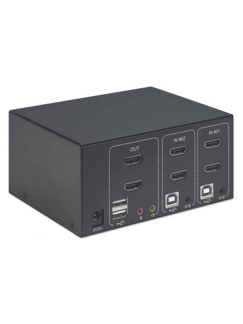 MANHATTAN SWITCH KVM 153522 2X USB 4X HDMI - Imagen 5