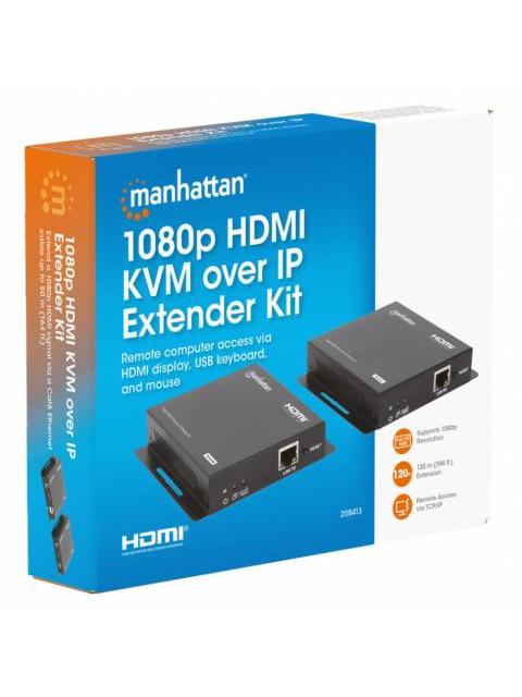 MANHATTAN TRANSMISOR Y RECEPTOR ALAMBRICO POR CABLE CAT6 ENTRADA 1 X RJ-45 1 X HDMI SALIDA 1 X RJ-45 1 X HDMI HASTA 120 METROS - Imagen 9
