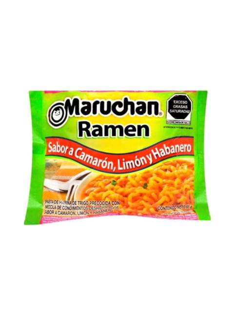MARUCHAN SOPA INST RAMEN CAMARON LIMON Y HAB 85 GR