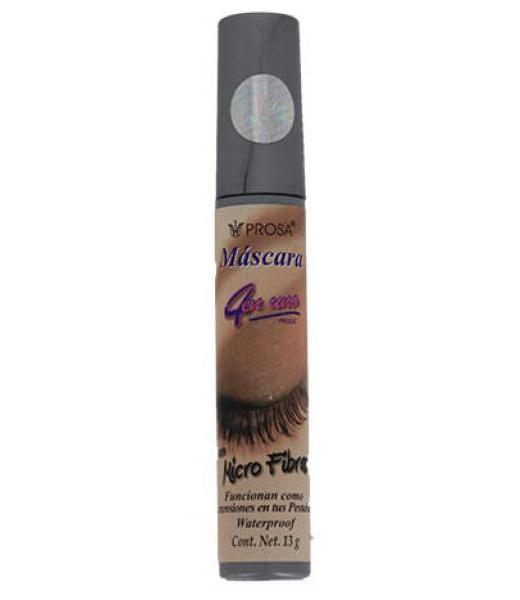MASCARA 4 EN UNO MICROFIBRAS NEGRO C 13 GR. FUNCIONAN COMO EXTENS PROSA