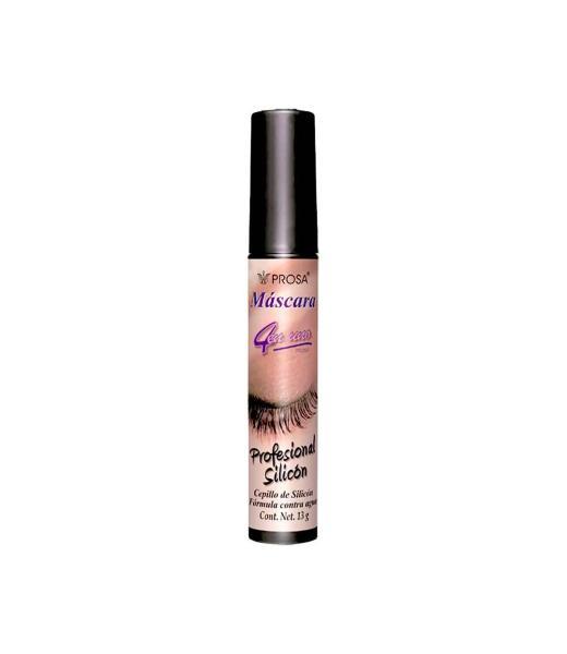 MASCARA 4 EN UNO PROFESIONAL SILICON NEGRO (CEPILLO DE SILICON) C PROSA