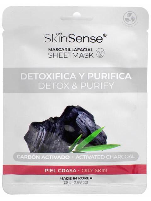 MASCARILLA FACIAL CARBON ACTIVADO 25 G SKIN SENSE