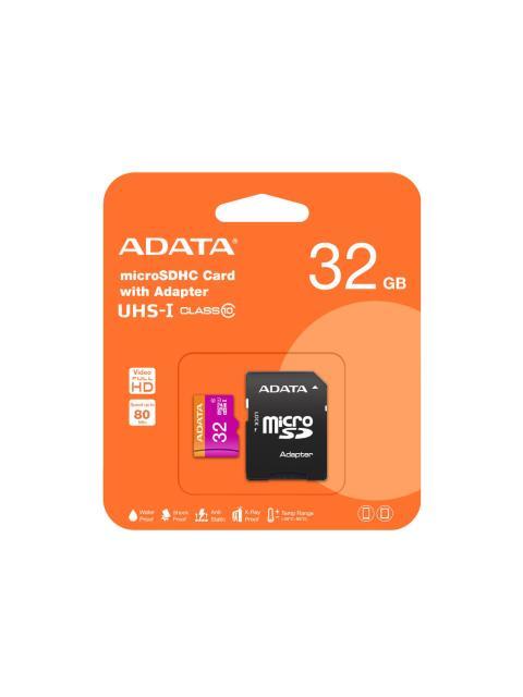 MEMORIA FLASH ADATA AUSDH32GUICL10-RA1 32GB MICROSDHC UHS-I CLASE 10 CON ADAPTADOR - Imagen 3