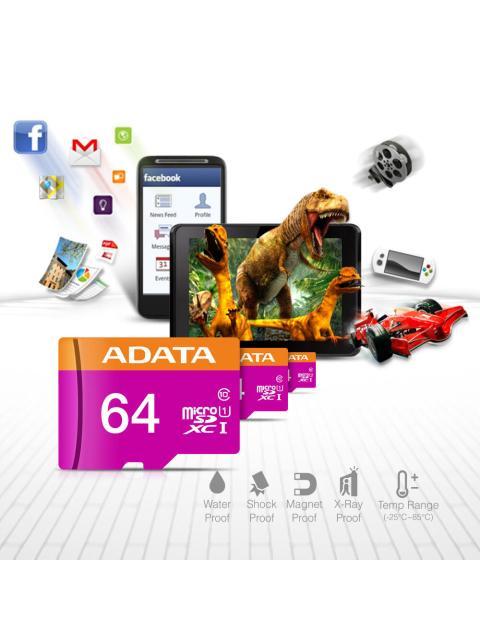 MEMORIA FLASH ADATA PREMIER 64GB MICROSDXC UHS-I CLASE 10 CON ADAPTADOR - Imagen 5