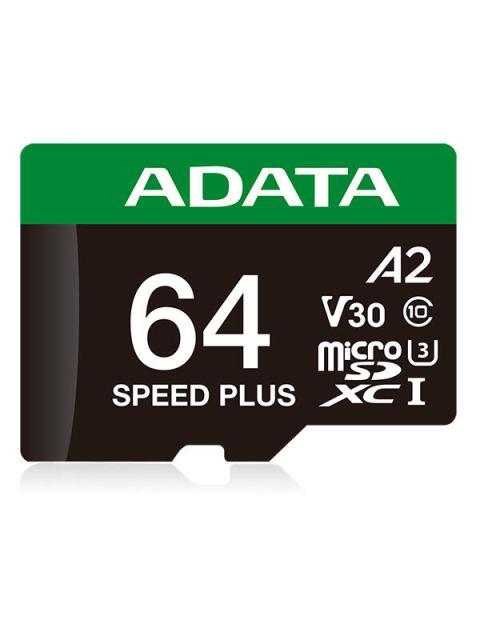 MEMORIA FLASH ADATA SPEED PLUS 64GB MICROSDXC UHS-I CLASE 10 CON ADAPTADOR