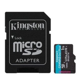 MEMORIA FLASH KINGSTON CANVAS GO! PLUS 1TB MICROSD UHS-I CLASE 10 CON ADAPTADOR