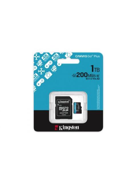 MEMORIA FLASH KINGSTON CANVAS GO! PLUS 1TB MICROSD UHS-I CLASE 10 CON ADAPTADOR - Imagen 5