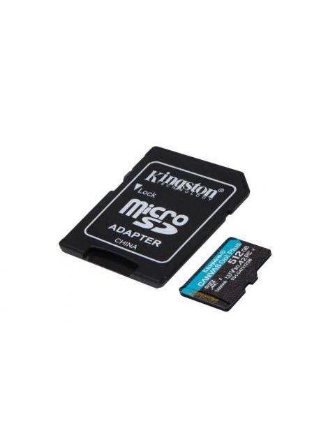 MEMORIA FLASH KINGSTON CANVAS GO! PLUS 512GB MICROSD UHS-I CLASE 10 CON ADAPTADOR - Imagen 3