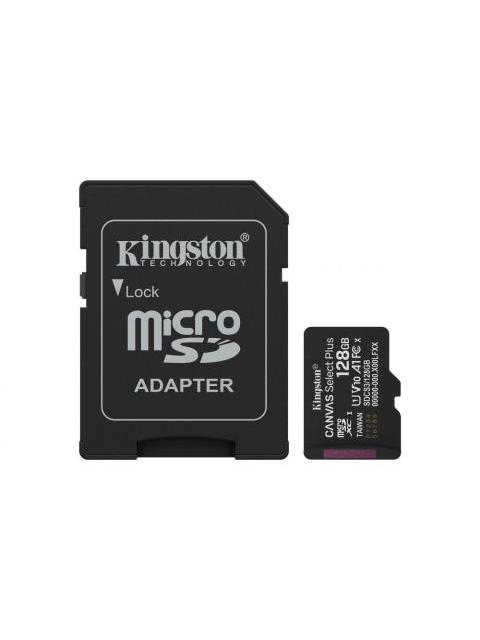 MEMORIA FLASH KINGSTON CANVAS SELECT PLUS 128GB MICROSD UHS-I CLASE 10 CON ADAPTADOR - Imagen 3