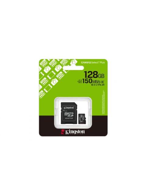 MEMORIA FLASH KINGSTON CANVAS SELECT PLUS 128GB MICROSD UHS-I CLASE 10 CON ADAPTADOR - Imagen 8