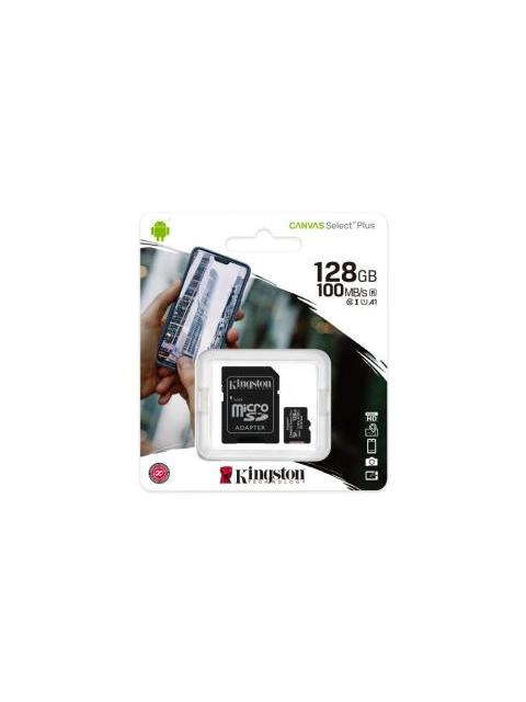 MEMORIA FLASH KINGSTON CANVAS SELECT PLUS 128GB MICROSDXC UHS-I CLASE 10 CON ADAPTADOR - Imagen 3