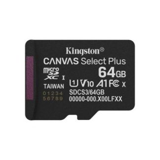 MEMORIA FLASH KINGSTON CANVAS SELECT PLUS 64GB MICROSDXC UHS-I CLASE 10