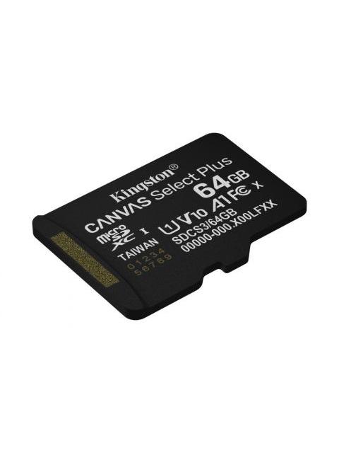 MEMORIA FLASH KINGSTON CANVAS SELECT PLUS 64GB MICROSDXC UHS-I CLASE 10 - Imagen 2
