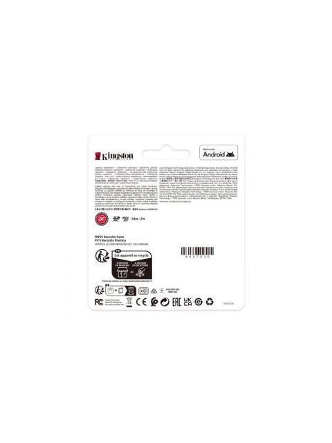MEMORIA FLASH KINGSTON CANVAS SELECT PLUS 64GB MICROSDXC UHS-I CLASE 10 - Imagen 4