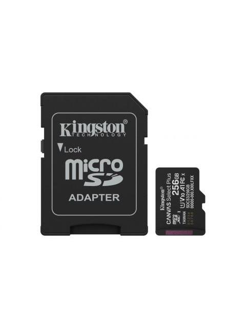 MEMORIA FLASH KINGSTON CANVAS SELECT PLUS GEN3 256GB MICROSD UHS-I CLASE 10 CON ADAPTADOR - Imagen 2