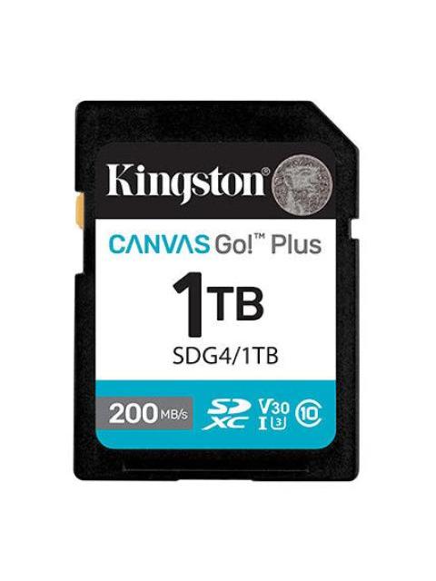 MEMORIA FLASH KINGSTON SDG4-1TB 1TB SD UHS-I CLASE 10 CON ADAPTADOR