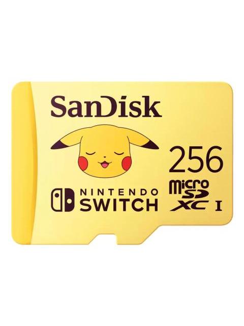 MEMORIA FLASH SANDISK PIKACHU 256GB MICROSDXC UHS CLASE 3