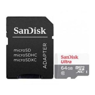MEMORIA FLASH SANDISK ULTRA 64GB MICROSDXC UHS-I CLASE 10 CON ADAPTADOR