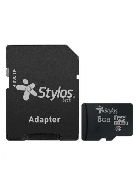 MEMORIA FLASH STYLOS 8GB MICROSD CLASE 4 CON ADAPTADOR - Imagen 2