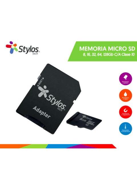 MEMORIA FLASH STYLOS 8GB MICROSD CLASE 4 CON ADAPTADOR - Imagen 7