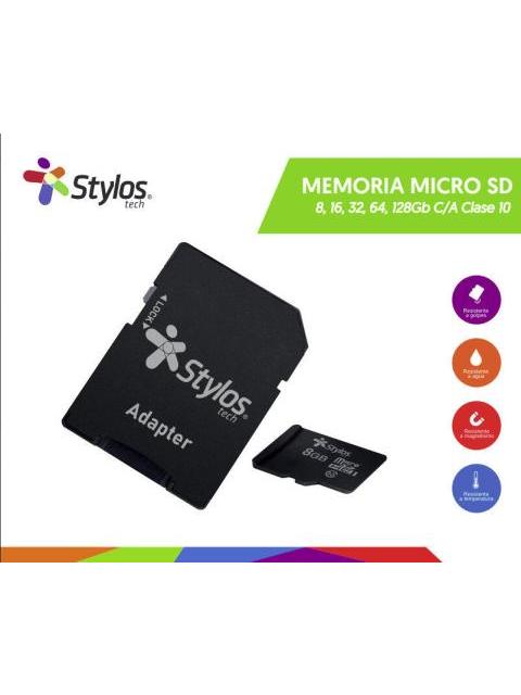 MEMORIA FLASH STYLOS STMS1281B 128GB MICROSDHC CLASE 10 - Imagen 4
