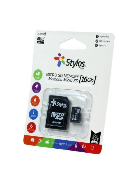 MEMORIA FLASH STYLOS STMS161B 16GB MICROSDHC CLASE 10