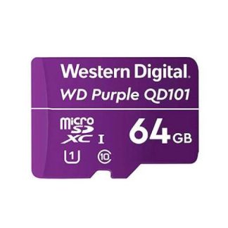 MEMORIA FLASH WESTERN DIGITAL WD PURPLE SC QD101 64GB MICROSDHC CLASE 10