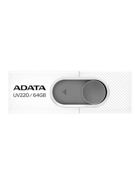 MEMORIA USB 2.0 DE 64GB UV220 DISENO DESLIZANTE SIN TAPA. COLOR BLANCO-GRIS. AUV22064GRWHGY - Imagen 2